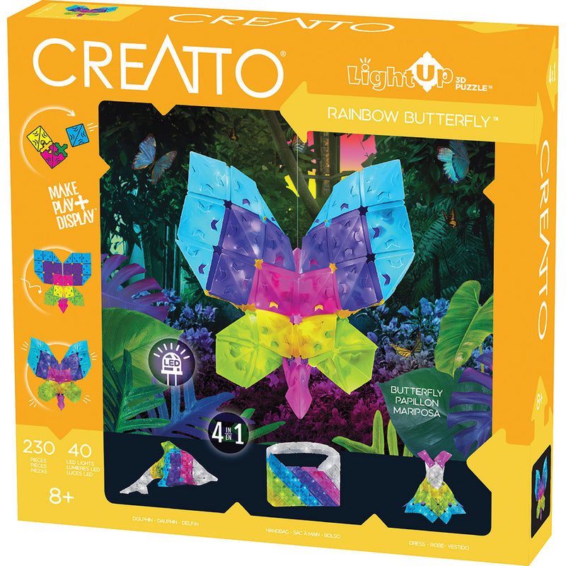 Creatto: Rainbow Butterfly Light-Up 3D Puzzles Thames & Kosmos   