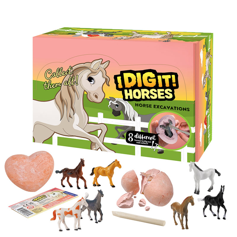 I Dig It! Horses 18-Piece Gift Set STEM Thames & Kosmos   