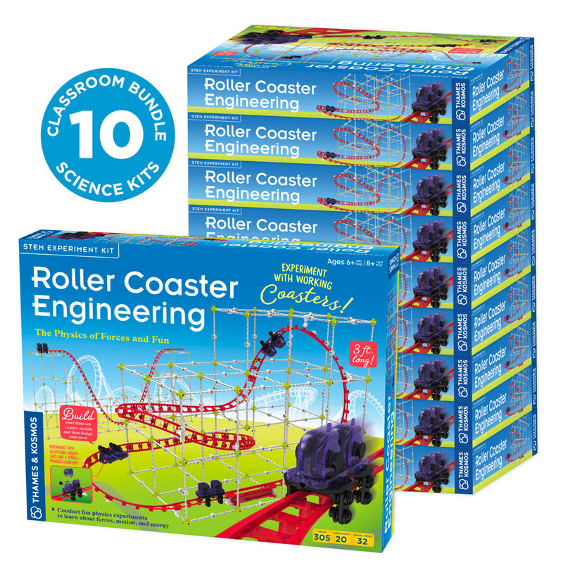 Roller Coaster Engineering - Classroom Bundle 10-Pack STEM Thames & Kosmos   