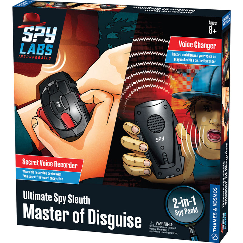 Spy Labs: Ultimate Spy Sleuth 2 - Master of Disguise - Secret Voice Recorder/Voice Changer Detective Toys Thames & Kosmos