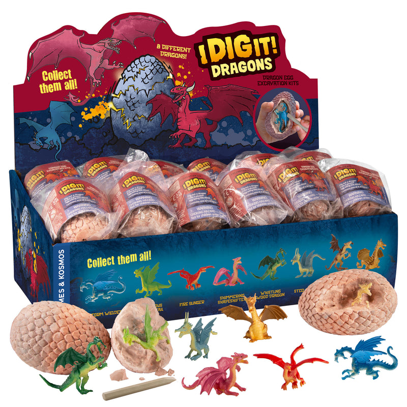 I Dig It! Dragons - Dragon Egg 24-Piece Gift Set STEM Thames & Kosmos   