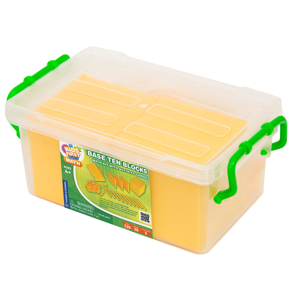 Kids First Math: Base Ten Blocks Math Kit with Activity Cards STEM Thames & Kosmos   