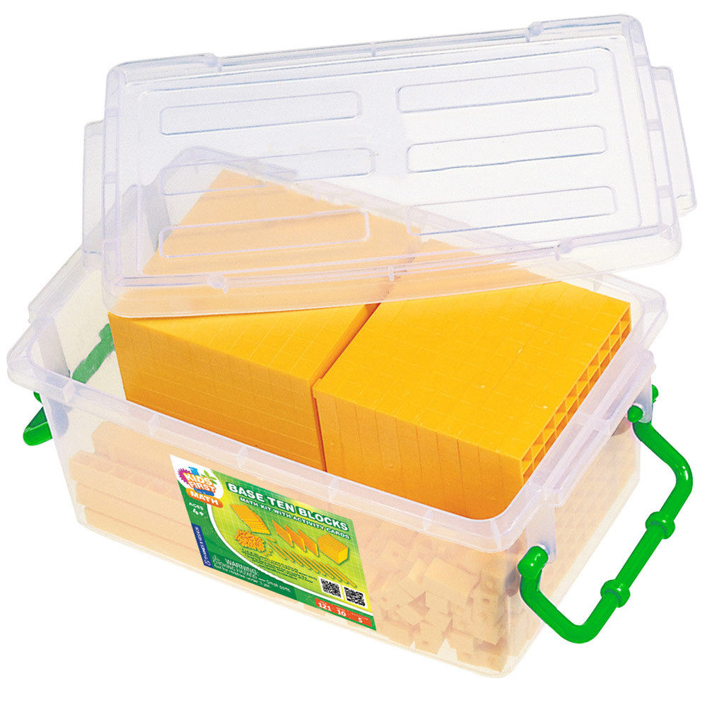 Kids First Math: Base Ten Blocks Math Kit with Activity Cards STEM Thames & Kosmos   