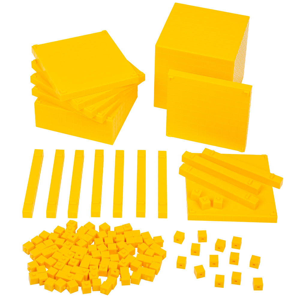 Kids First Math: Base Ten Blocks Math Kit with Activity Cards STEM Thames & Kosmos   