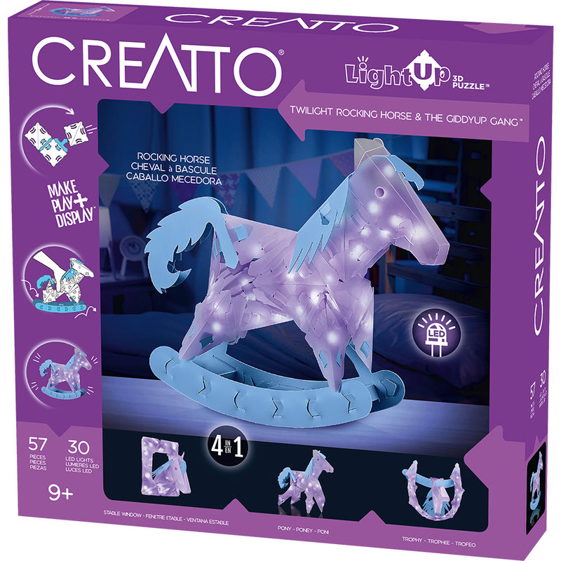 Creatto Twilight Rocking Horse & The Giddyup Gang Light-Up 3D Puzzles Thames & Kosmos   