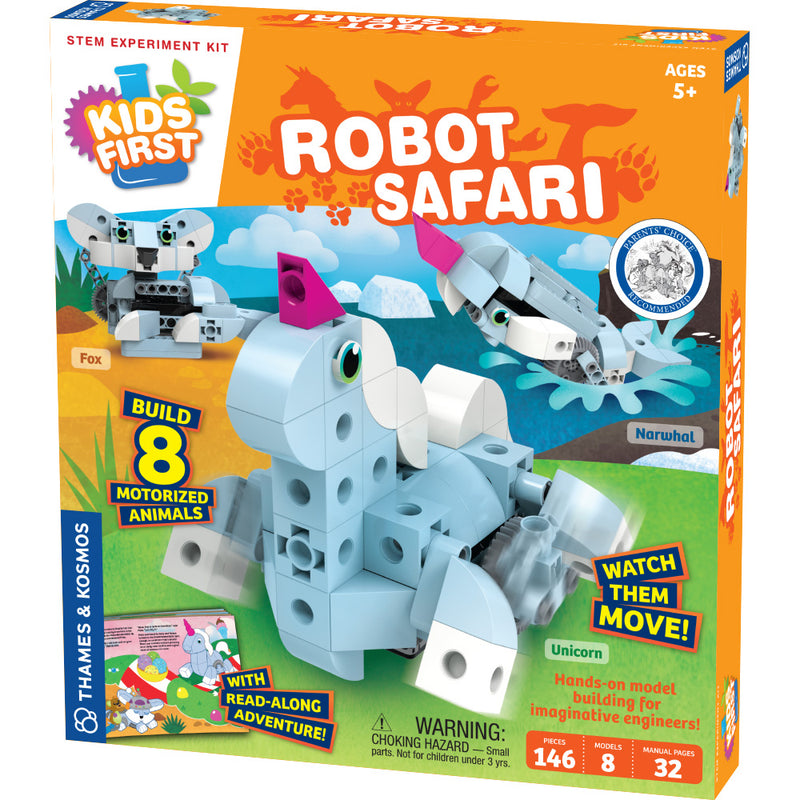 Kids First: Robot Safari - Introduction to Motorized Machines STEM Thames & Kosmos   