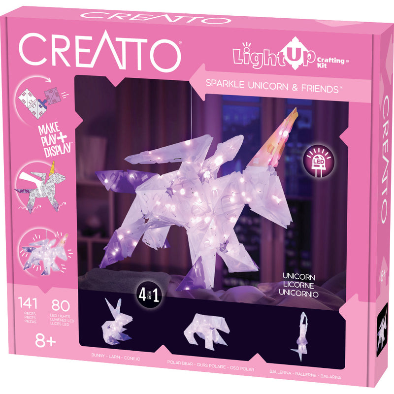 Creatto: Sparkle Unicorn & Friends Light-Up 3D Puzzles Thames & Kosmos   